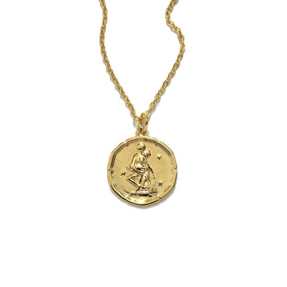Zodiac Aquarius Sign Necklace - Picture 4 of 8